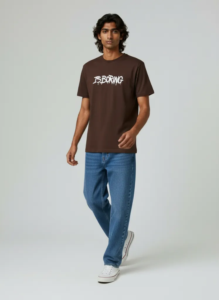 Brown Statement Tee